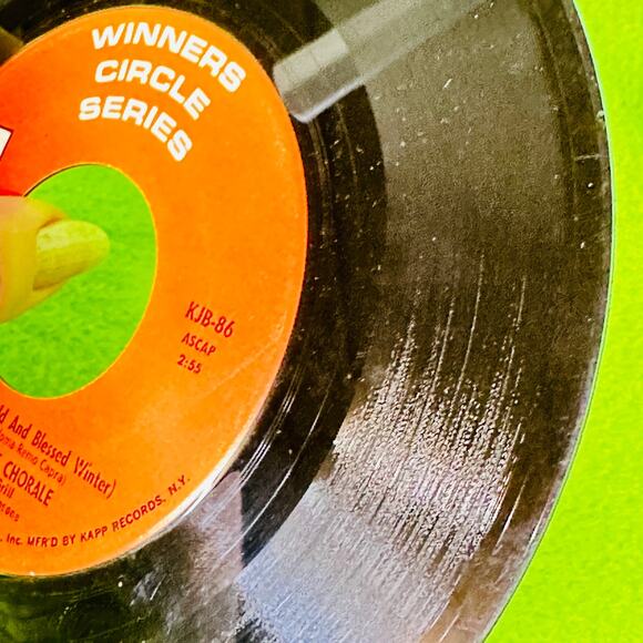 Harry Simeone Chorale Little Drummer Boy O Bambino Kapp 45 RPM Vintage Vinyl - Picture 9 of 10